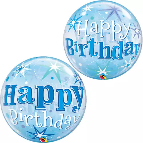 Birthday Blue Starburst Sparkle