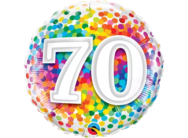70 Rainbow konfetti