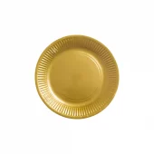 8 Paper plates 18cm FSC - Gold