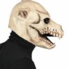 Dog skull mask full head latex