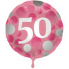 Foil Balloon Glossy Pink 50 Years