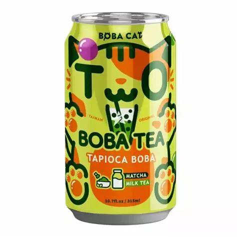 Boba Cat Matcha Boba Milk Tea 315ml