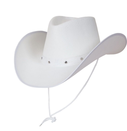 Cowboyhatt Texan hvit