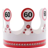 Traffic sign bursdagskrone 60 år