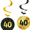 "40" swirls decoration 4pk