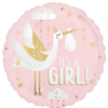 Satin Special Delivery Baby Girl folieballong