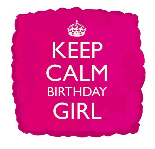 Folie keep calm birthday girl