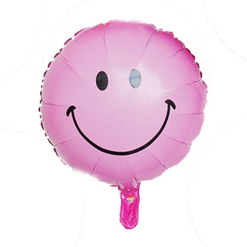 Folieballong smile rosa