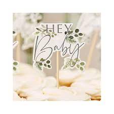 Hey baby botanisk caketoppers 12pk