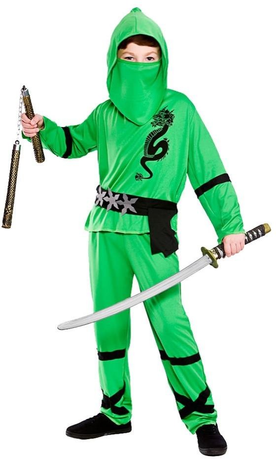 Power ninja grønn 5-7 år