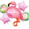 Ballongsett flamingo
