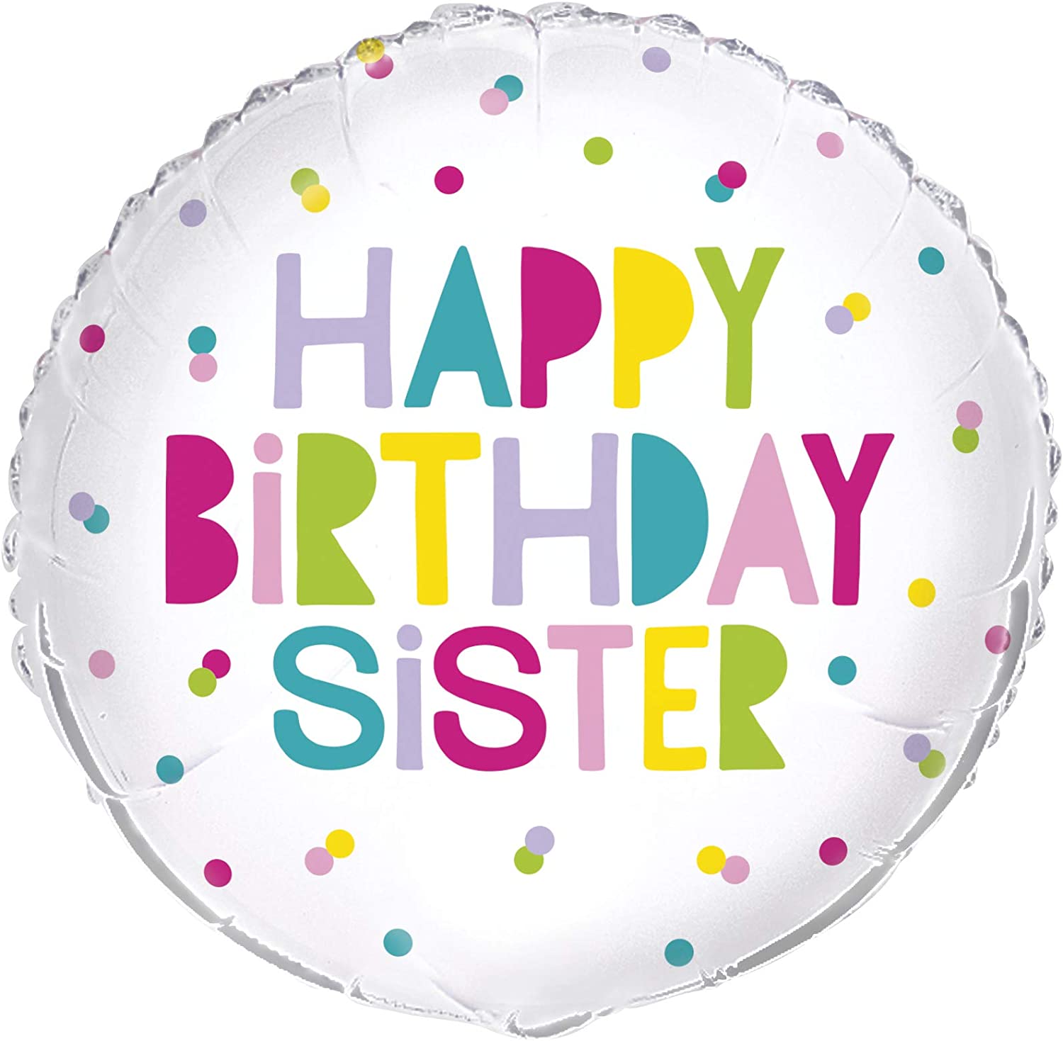 Birthday sister ballong