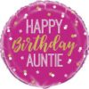 Birthday auntie folieballong