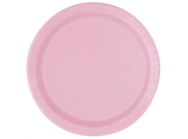 Fat ensfarget lys rosa 18cm