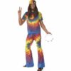 1960s tie dye topp og bukse M