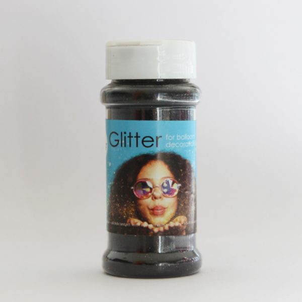 Løst glitter svart