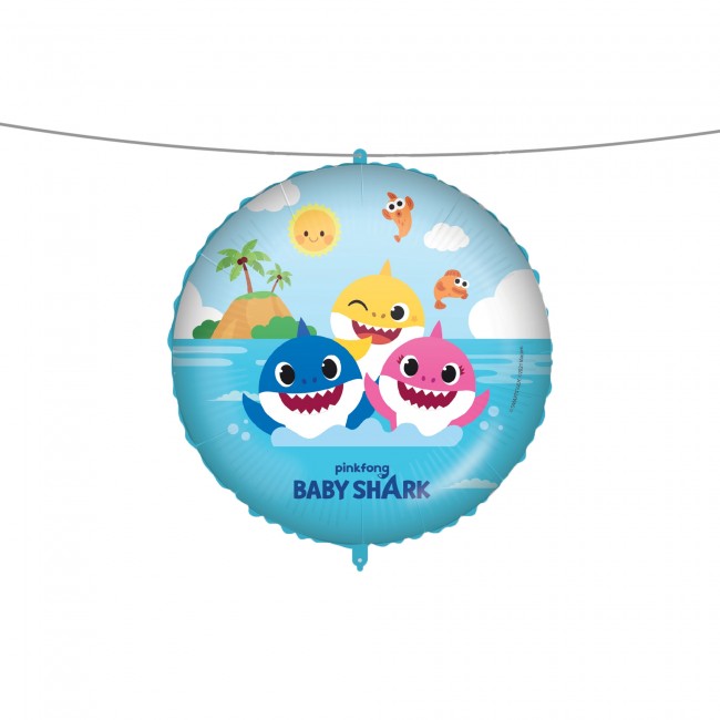 Folieballong baby shark 92977