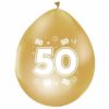 Gull ballonger 50 år 8pk