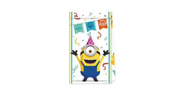 Minions godteposer i papir 4pk