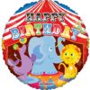 Birthday circus foil balloon 46 cm
