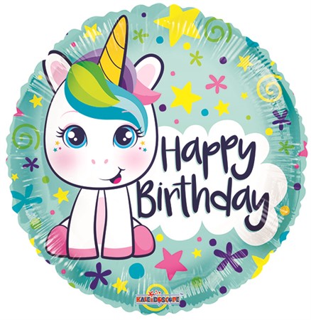Happy birthday unicorn folie