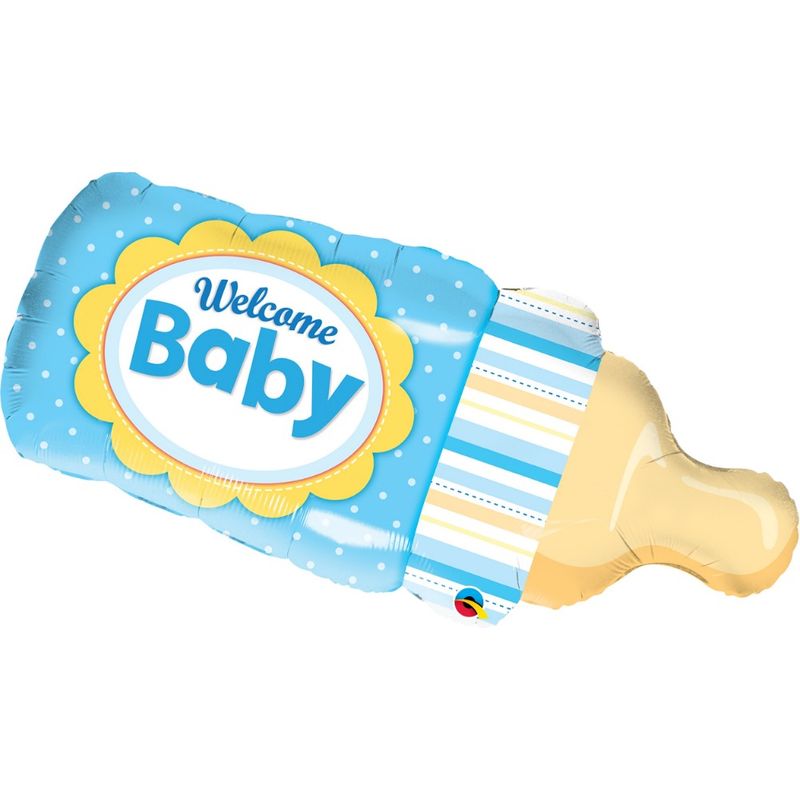 Welcome Baby Bottle Blue