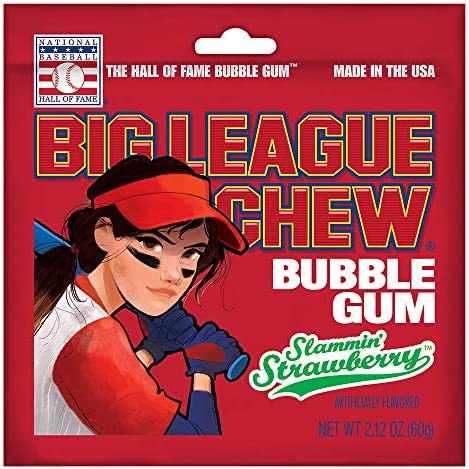 Big leauge chew bubblegum slammin strawberry