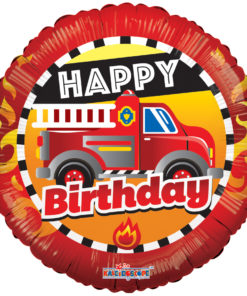 Folieballong fire truck birthday