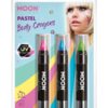 Neon UV body crayons pastel
