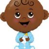 Baby boy dark skintone ballong