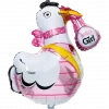 Folieballong Stork pink