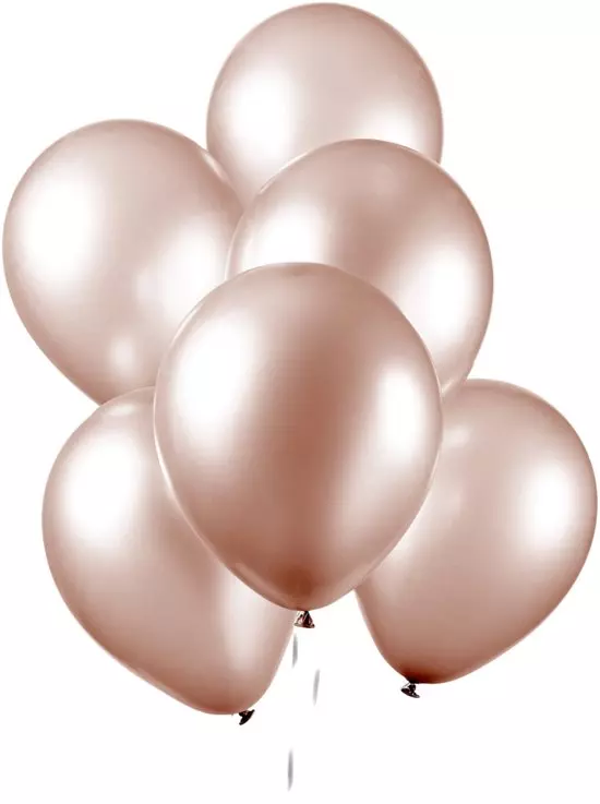 Pearl rose gold ballonger 10 pk