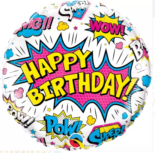 HAPPY BIRTHDAY SUPER HERO folie