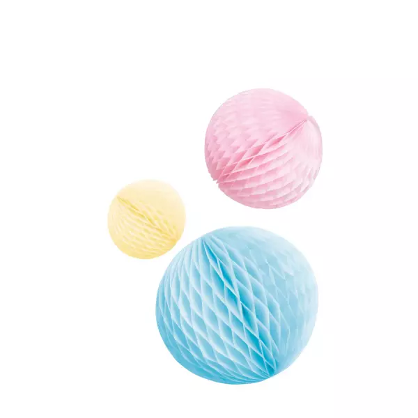 Pastel honeycomb 3pk
