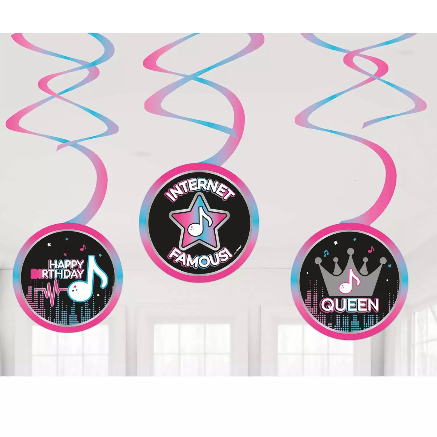 Internet famous swirl decorations 6pk tik-tok