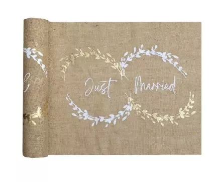 Just married bordløper i natur 3 meter