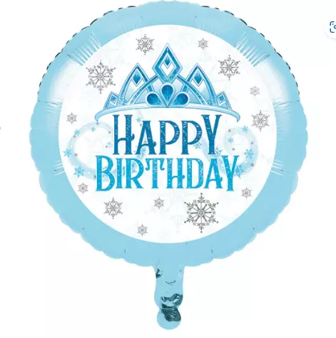 Snøprinsesse folieballong 46 cm
