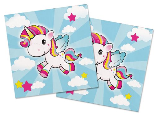 Cute unicorn servietter 20pk