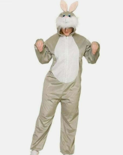 Funny rabbit kostyme (onesize voksen)