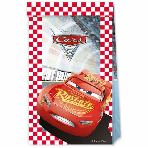 Cars gosteposer i papir 4pk