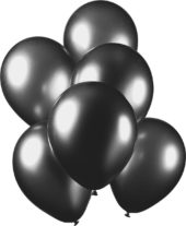 Metallic black ballonger 50 pk