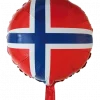 Folieballong Norske flagg
