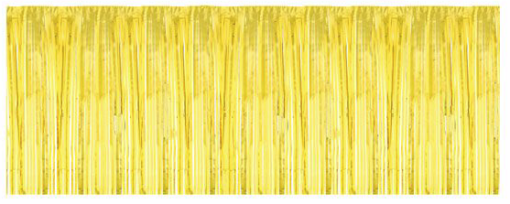 Folie frynsegardin gull 100x300cm