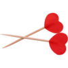 Cocktailpicks red hearts 50pk