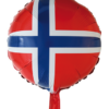 Folieballong Norske flagg
