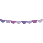 Papir girlander posh purple 4 m