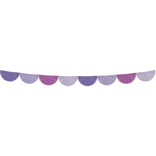 Papir girlander posh purple 4 m