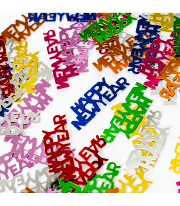 Bord-konfetti happy new year multicolor