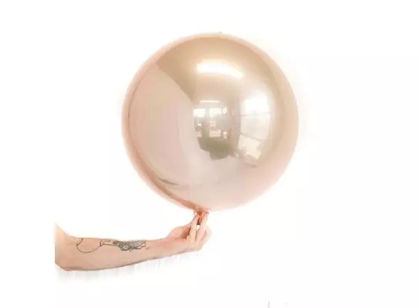 Speilballong rosegull 50 cm