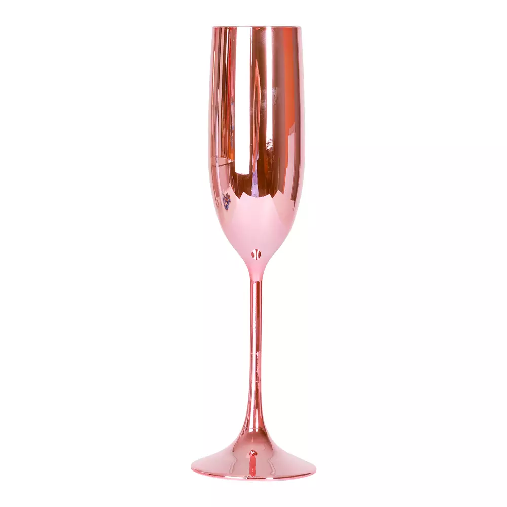 Champagneglass metallic pink